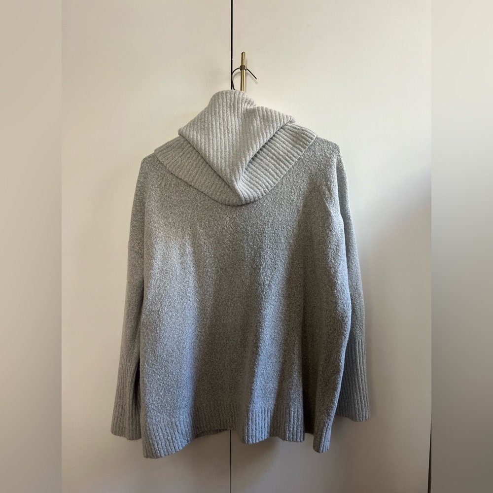 French Connection chunky light grey turtleneck